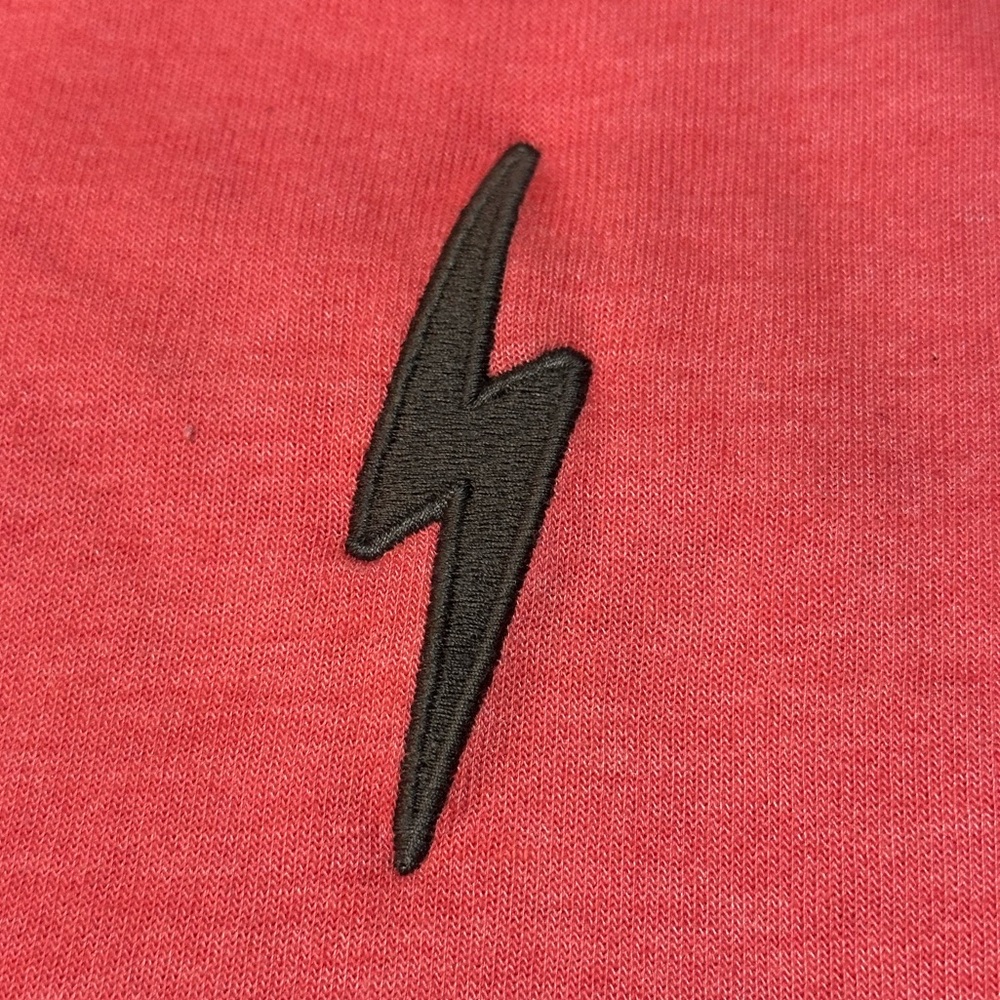 Aviator Nation EUC BOLT EMBROIDERY CLASSIC CROPPED CREW SWEATSHIRT 5 STRIPES - Picture 7 of 13